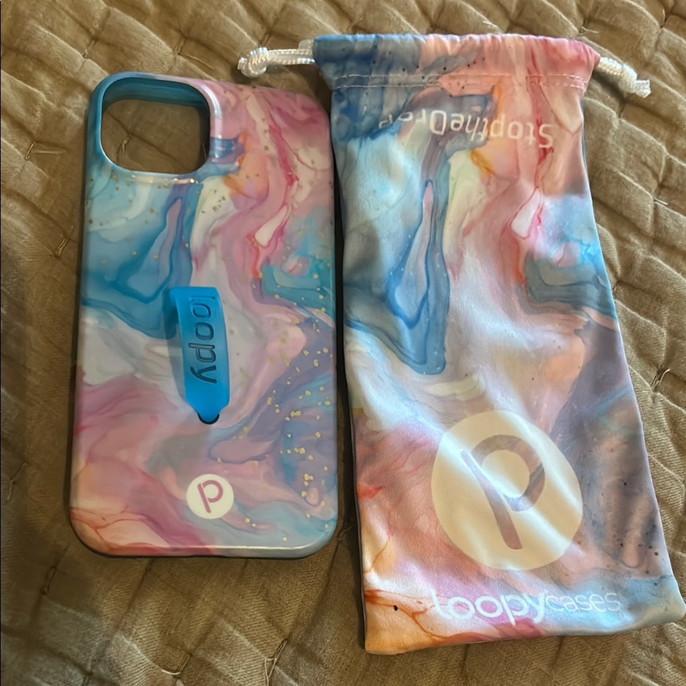 Loopy Case Pastel Swirl Phone Case with Grip